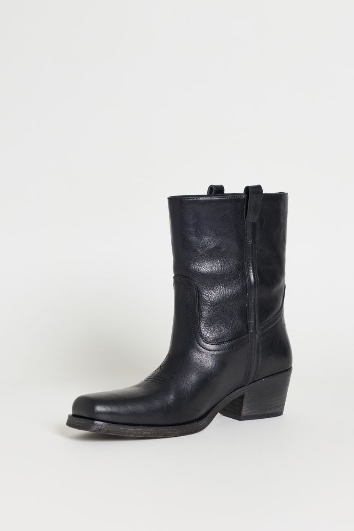 Western ankle boots - BLACK - Intrend - 3