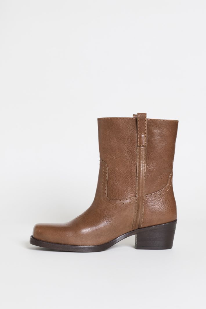 Western ankle boots - BROWN - Intrend - 3