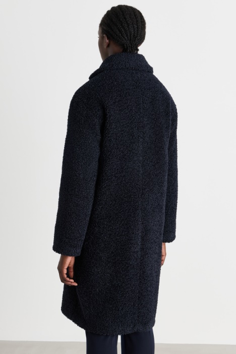 Cappotto oversize in jersey bouclé