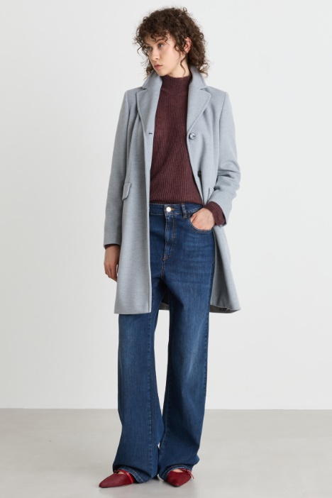 Felted Jersey Coat - Intrend