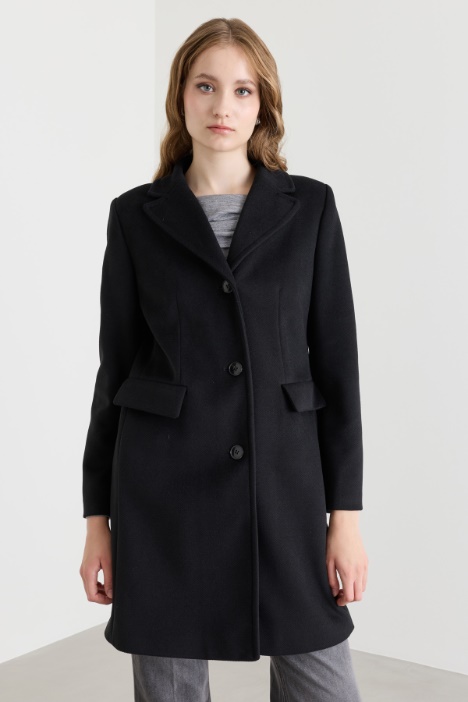 Cappotto in jersey panno