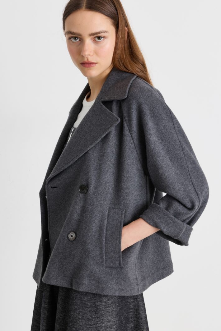 Jersey blouson jacket - GREY - Intrend - 3