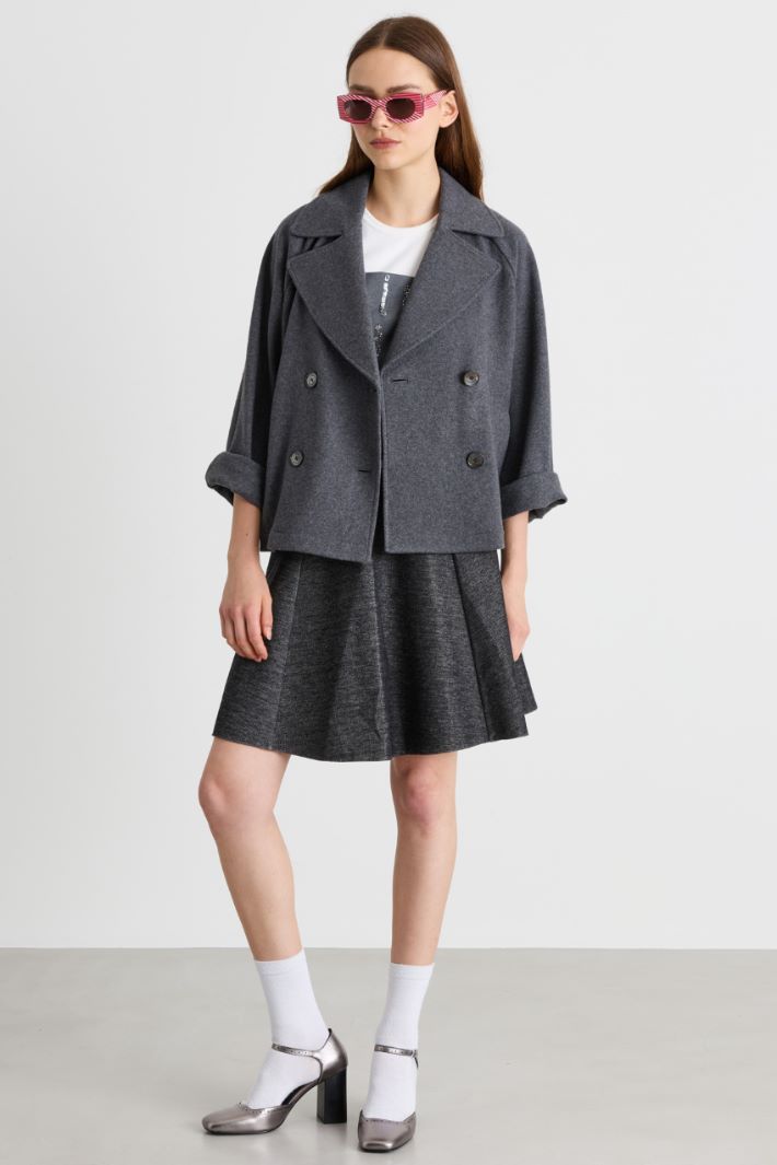 Jersey blouson jacket - GREY - Intrend