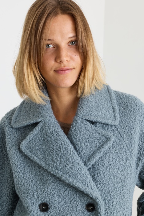 Cappotto in jersey bouclé