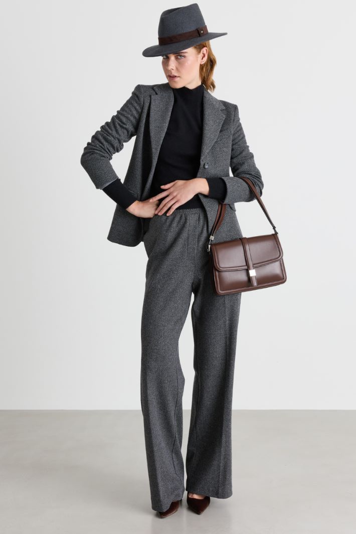 Blazer in jersey - GRIGIO - Intrend