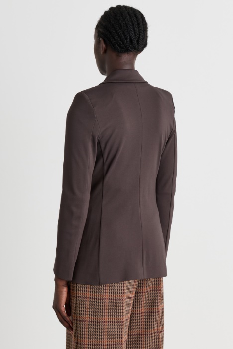Blazer in jersey di misto viscosa