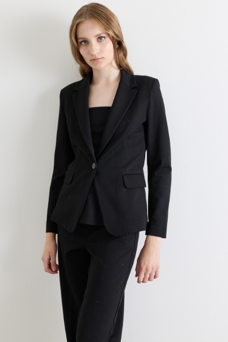 Blazer in jersey con applicazioni - Intrend