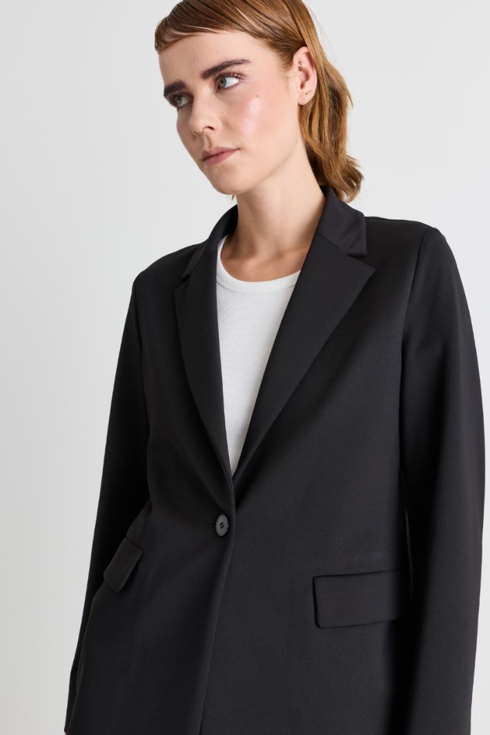 Blazer con bottone singolo - NERO - Intrend - 3
