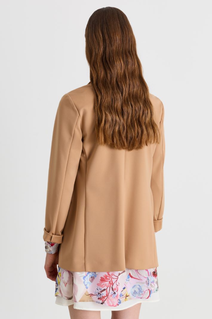 Blazer con bottone singolo - CAMMELLO - Intrend - 4