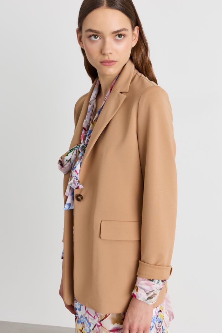 Blazer con bottone singolo - CAMMELLO - Intrend - 3