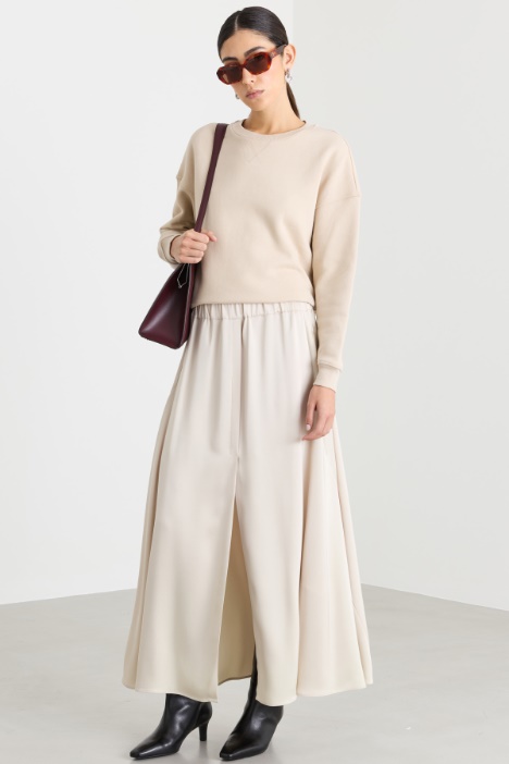 Felpa crop con spacchi - Intrend