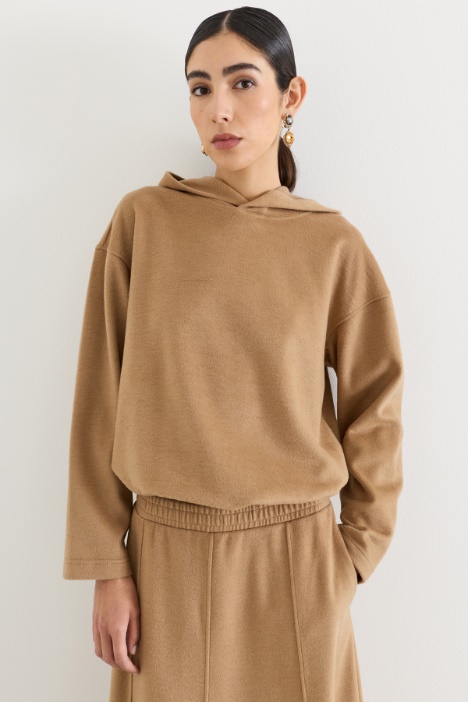 Felpa in jersey drap - Intrend