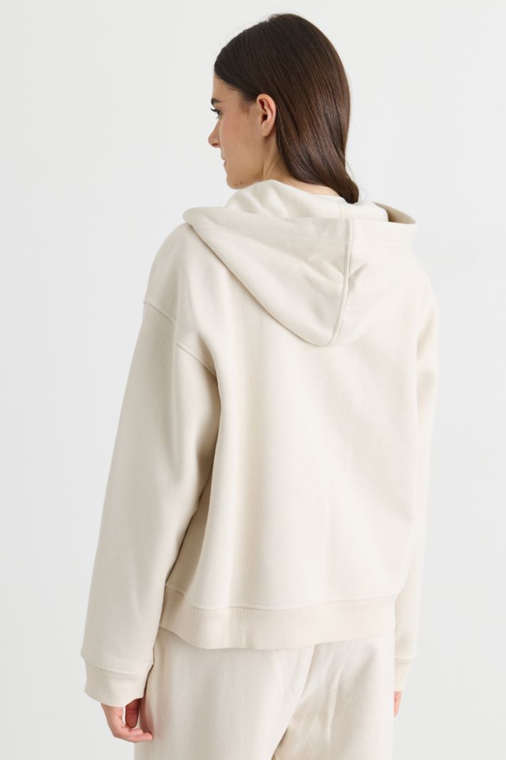 Felpa con coulisse - BIANCO - Intrend - 4
