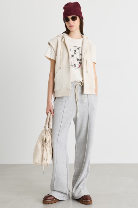 Gilet boxy in felpa - Intrend