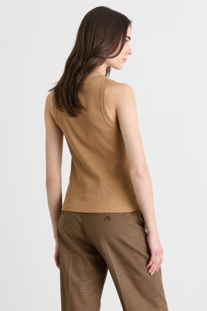 Top smanicato a coste - CAMMELLO - Intrend - 4