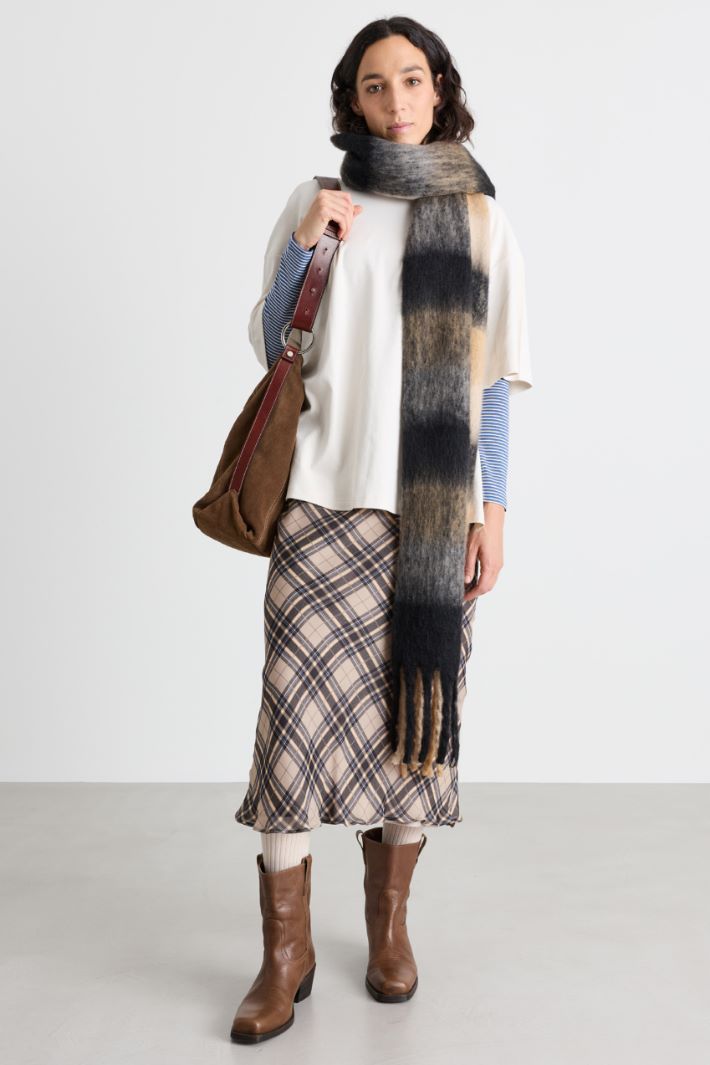 T-shirt oversize con taschino - BIANCO - Intrend