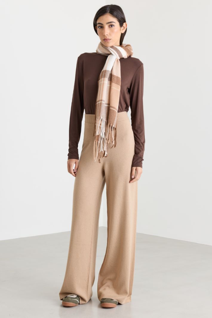 Dolcevita in jersey stretch - MARRONE - Intrend