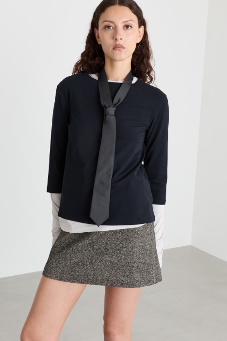 Boat neck T-shirt - Intrend