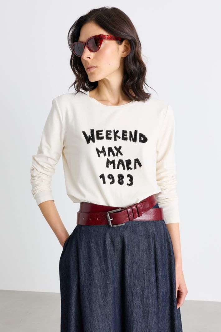 T-shirt con ricamo - BIANCO - Intrend - 2