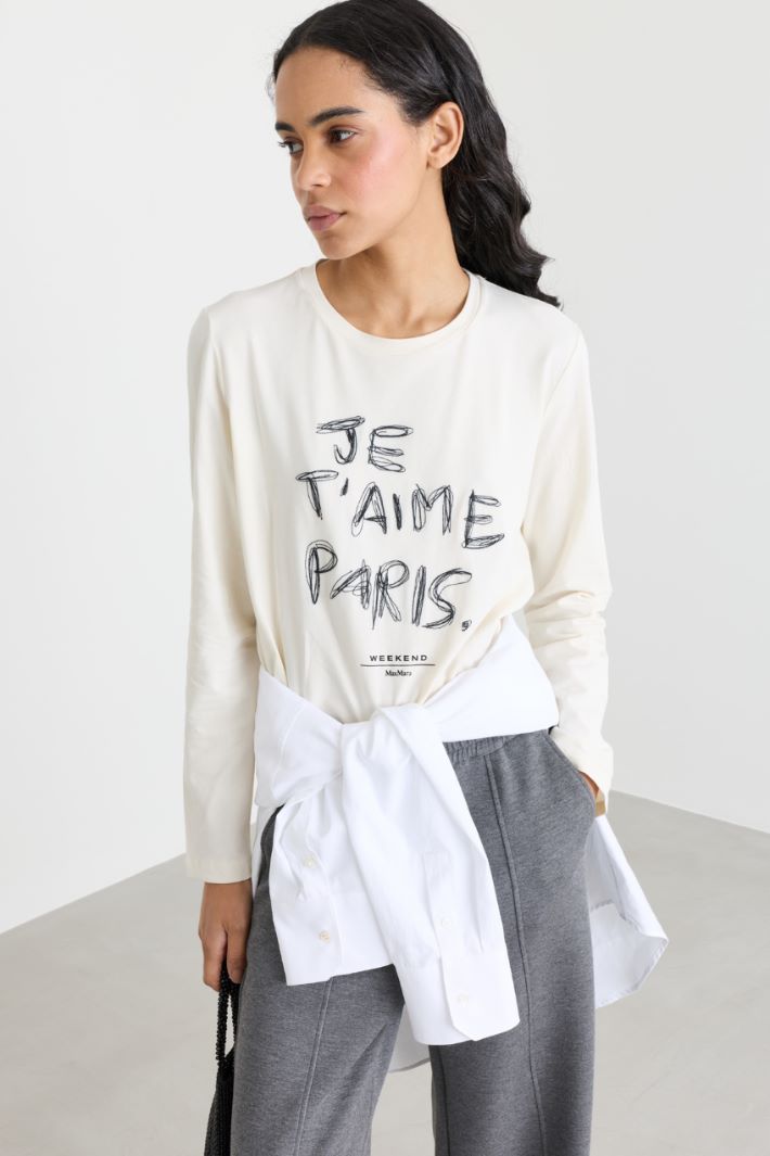 Besticktes T-Shirt - WEISS - Intrend - 2