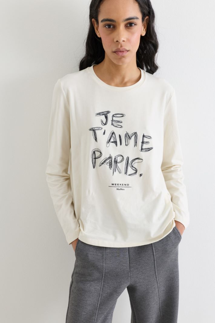 Besticktes T-Shirt - WEISS - Intrend - 3