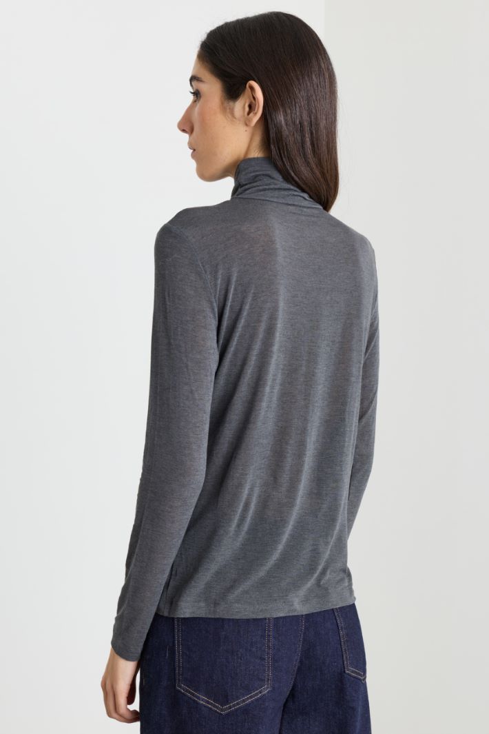 Top con collo alto - GRIGIO - Intrend - 4