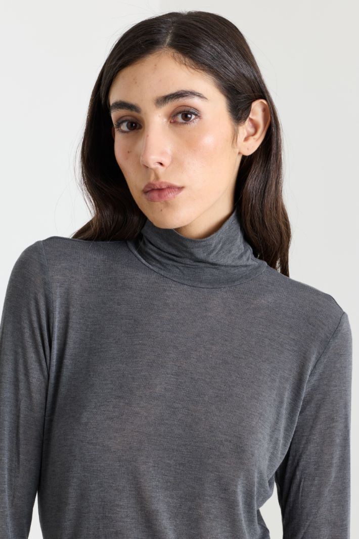 Top con collo alto - GRIGIO - Intrend - 3