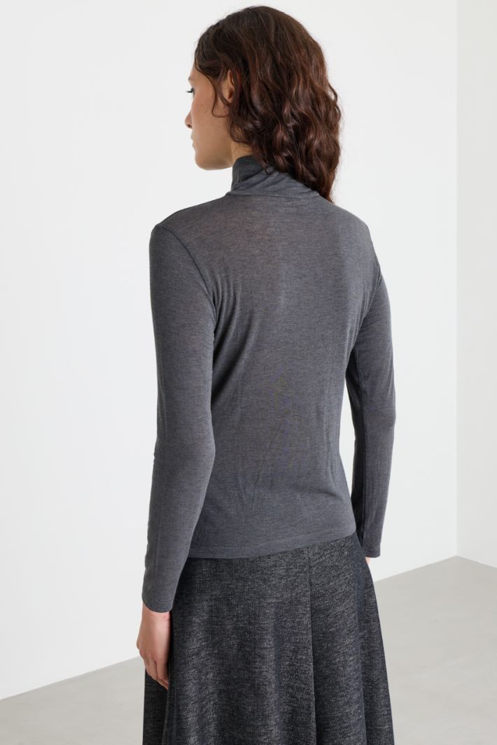 Top con collo alto - GRIGIO - Intrend - 4