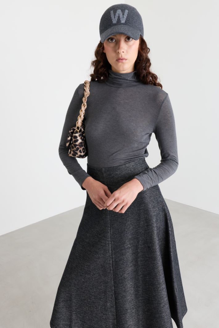 Top con collo alto - GRIGIO - Intrend - 2