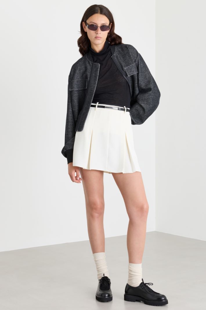 Top con collo alto - NERO - Intrend