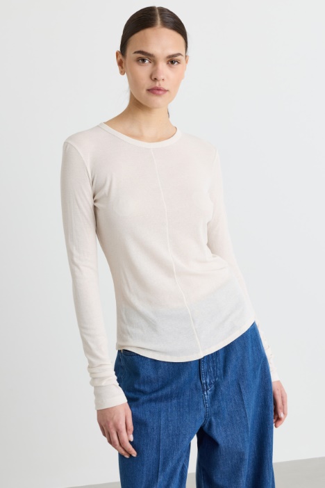 Fitted jersey T-shirt - Intrend