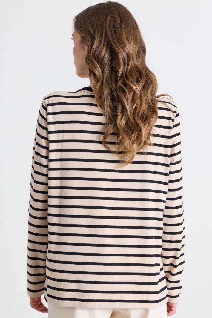 Top con stampa - BEIGE NERO - Intrend - 4