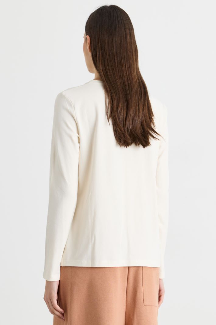 Top con stampa - BIANCO MARRONE - Intrend - 4