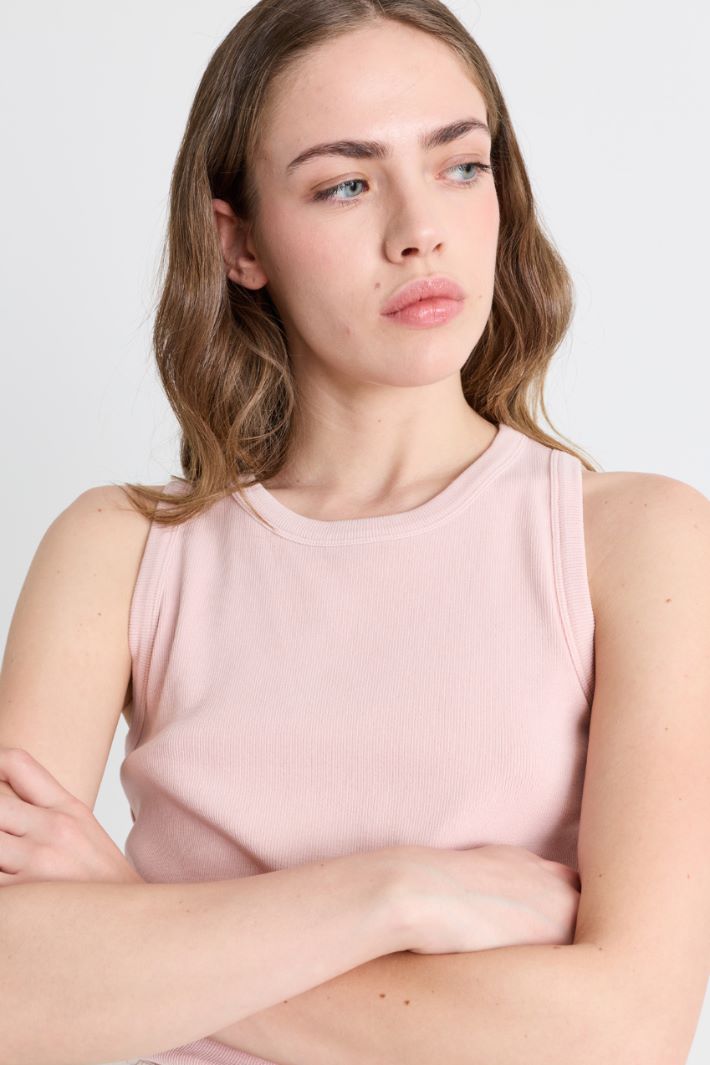 Top dalla linea dritta - ROSA - Intrend - 3