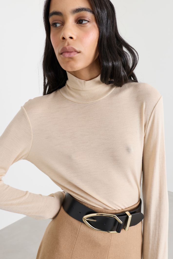 Dolcevita in garza - BEIGE - Intrend - 3