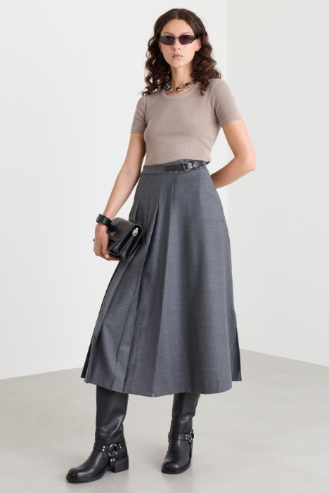 T-shirt in jersey stretch - Intrend