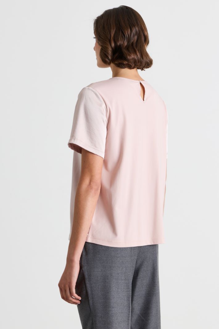T-shirt con chiusura a goccia - AVORIO - Intrend - 4