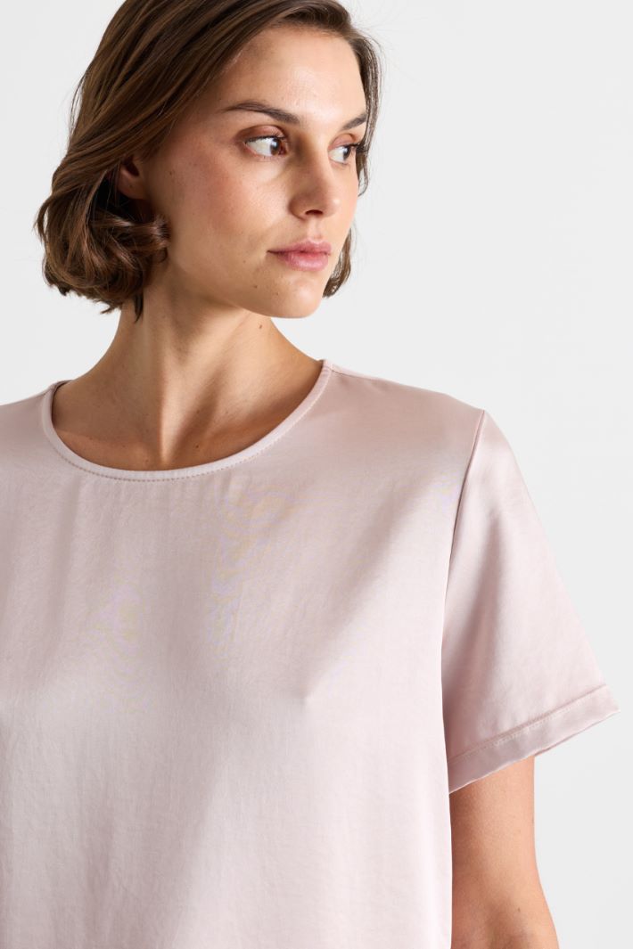 T-shirt con chiusura a goccia - AVORIO - Intrend - 3