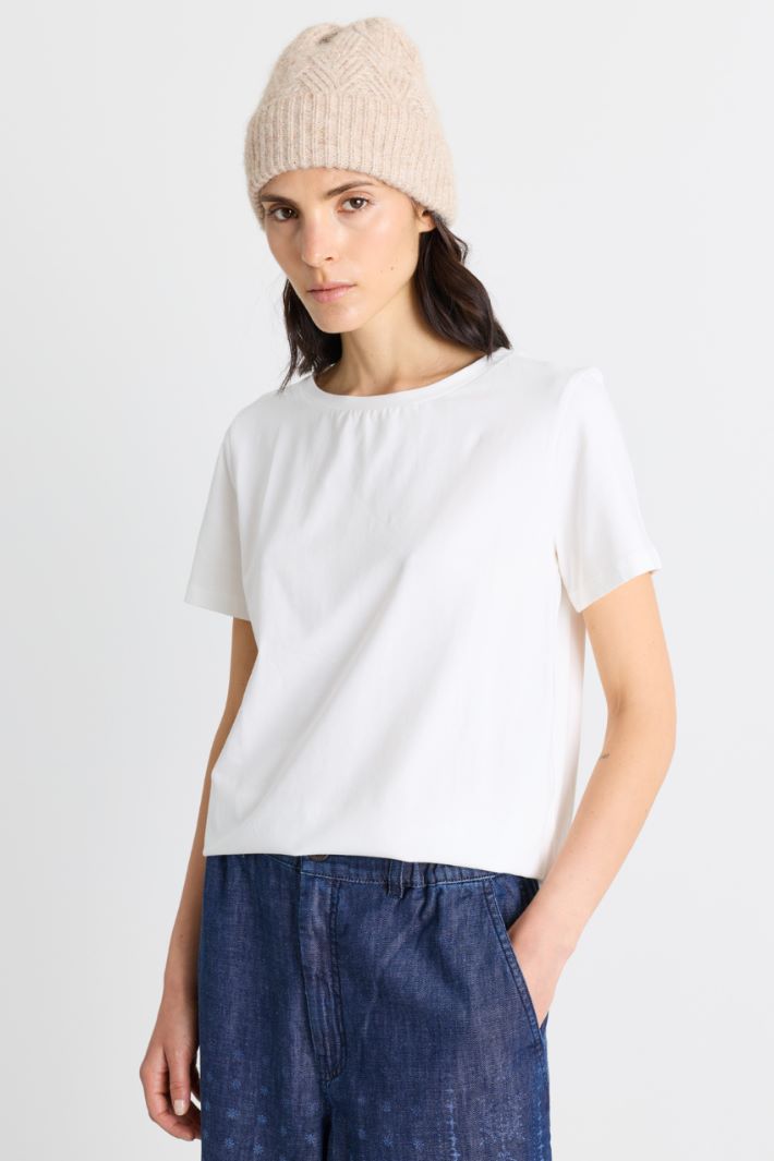Jersey T-shirt - WHITE - Intrend - 2