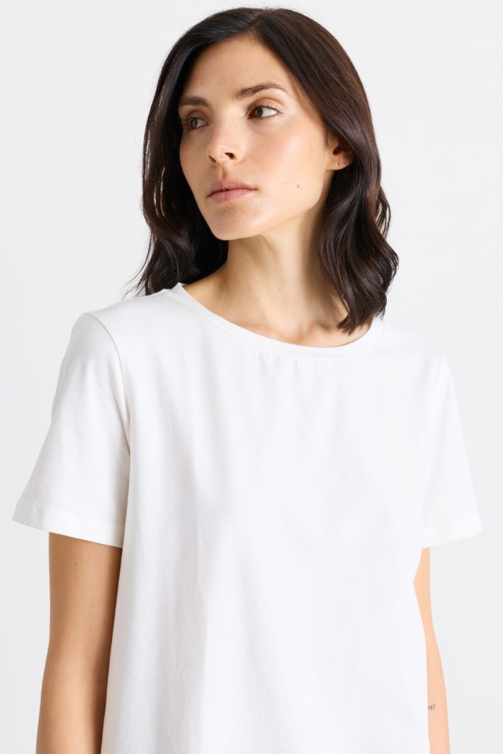 Jersey T-shirt - WHITE - Intrend - 3