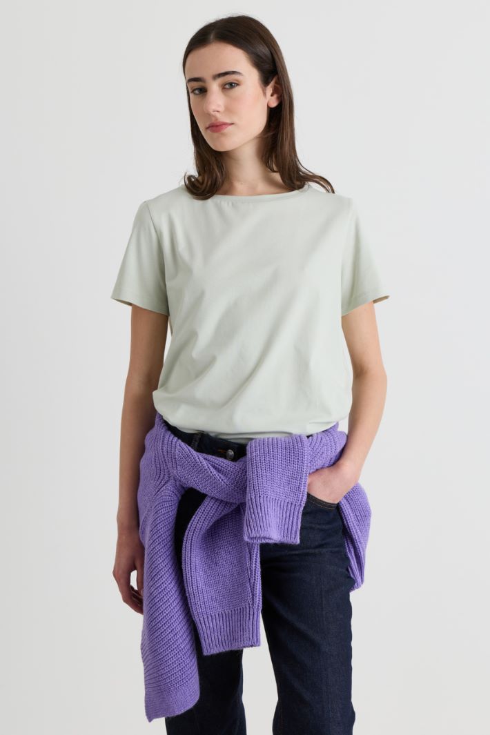 T-shirt in jersey -  VERDE - Intrend - 2
