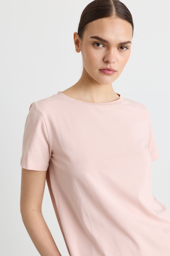 Jersey T-shirt - PINK - Intrend - 3
