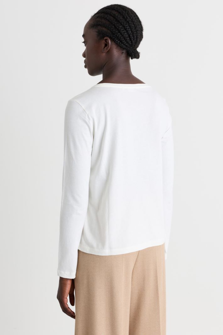 Printed T-shirt - WHITE GREY - Intrend - 4