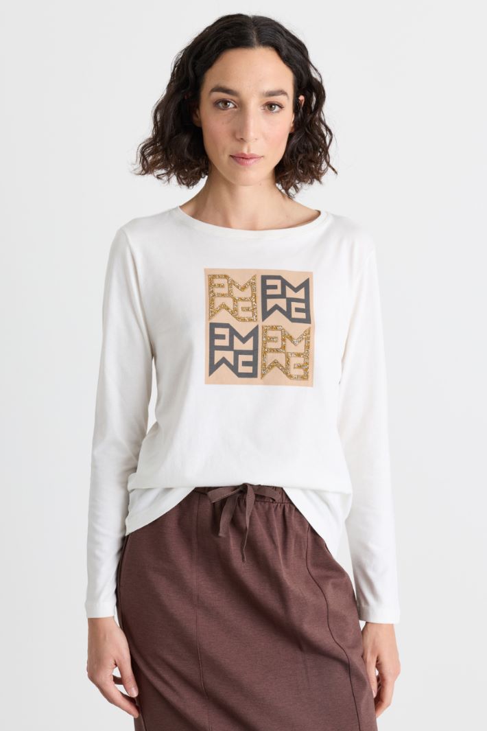 T-shirt con stampa - BIANCO - Intrend - 2