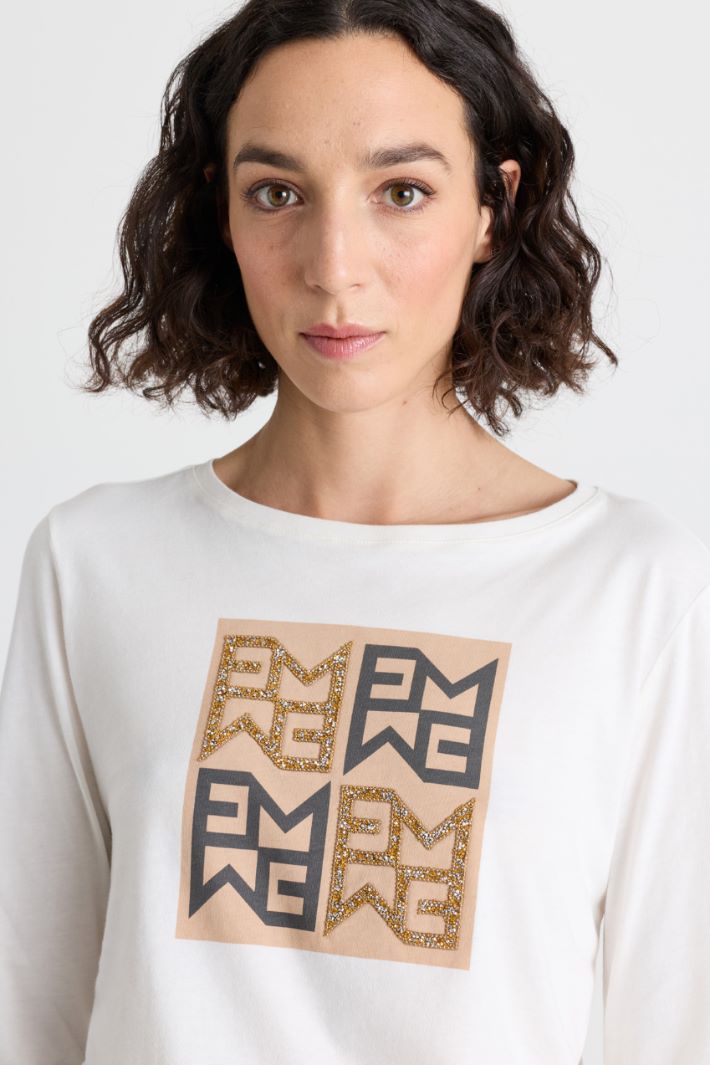 T-shirt con stampa - BIANCO - Intrend - 3