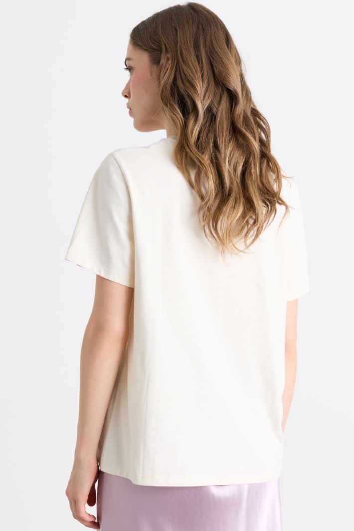 T-shirt con stampa - BIANCO ROSSO - Intrend - 4
