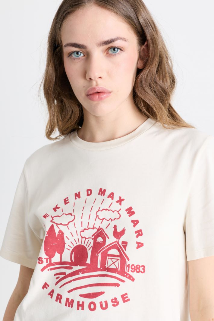 T-shirt con stampa - BIANCO ROSSO - Intrend - 3
