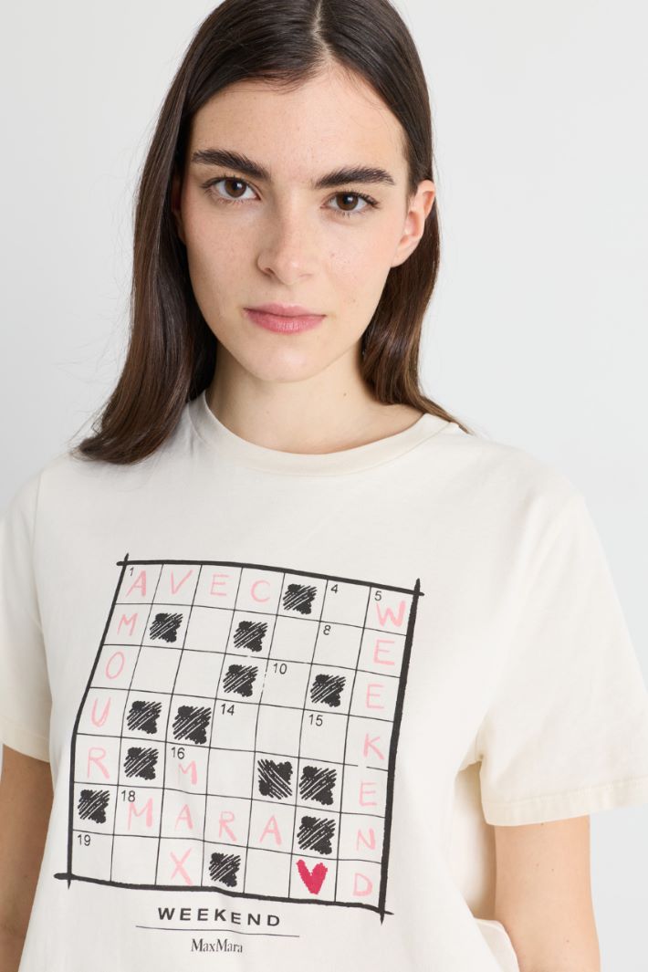 T-shirt con stampa - BIANCO - Intrend - 3