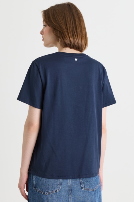 T-shirt in jersey di cotone con stampa