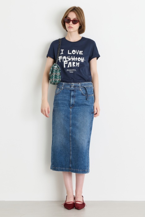 T-Shirt mit Print - Intrend